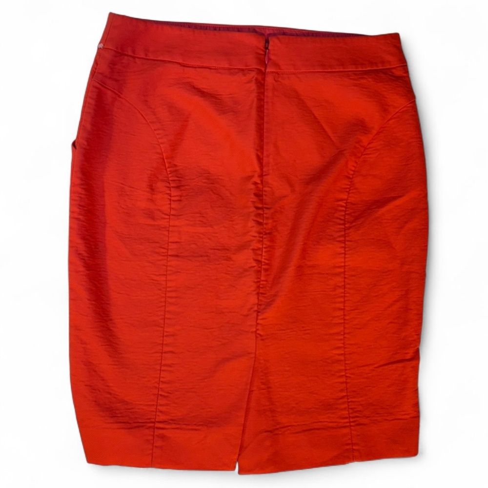 J. Crew Size 4 Salmon Pencil Skirt 100% Cotton - Picture 4 of 8
